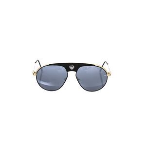 Frankie Morello Black Metallic Men's Sunglass Men's Shield